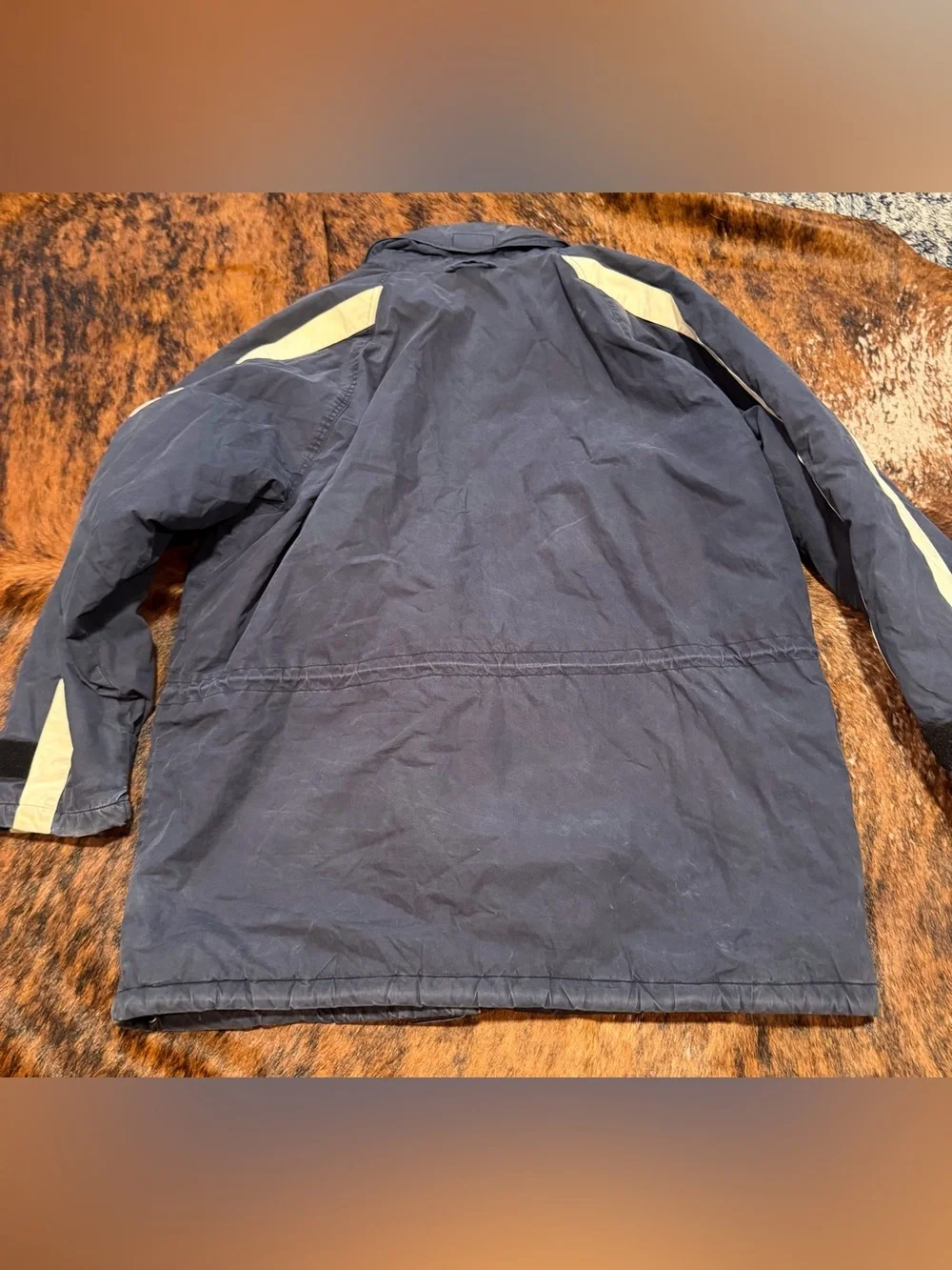 Vintage Polo Sport Ralph Lauren Sportsmans Parka Jacket Mens L Navy Puffer 90s